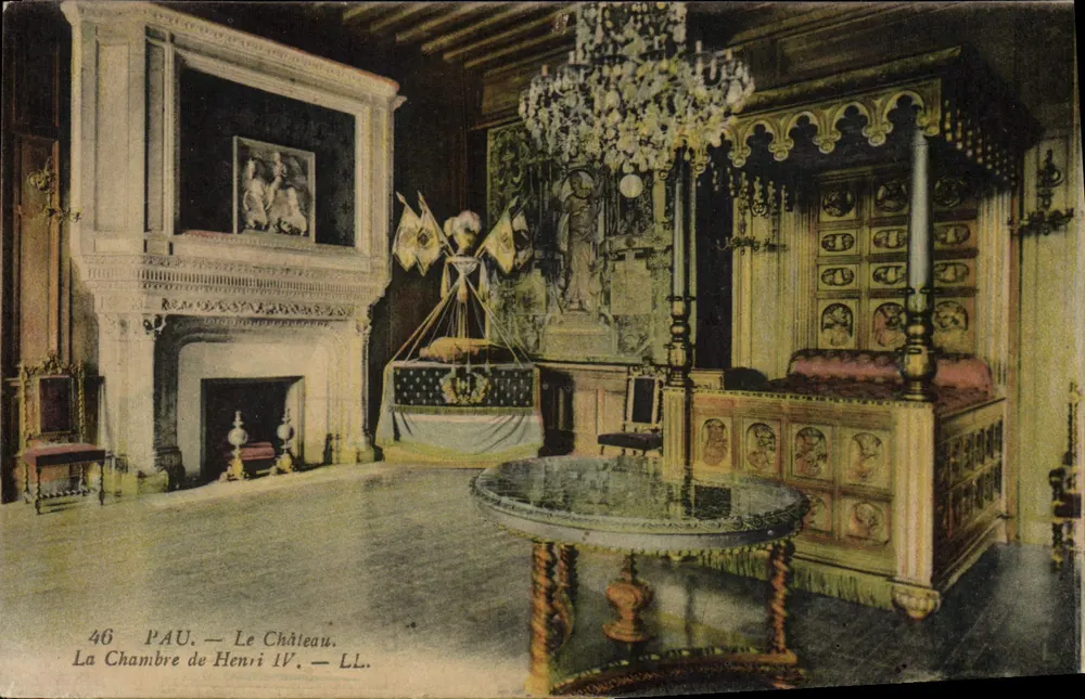 Pau — Das Schloss. Das Zimmer von Henri IV — LL. n°46 - Vorderseite