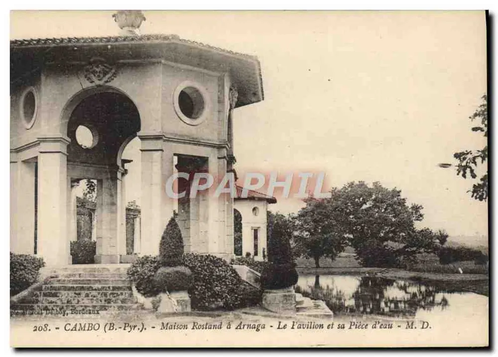 Cambo (B.-Pyr.) - Haus Rostand in Arnaga - Der Pavillon und seine Wasserstelle - M. D. - Vorderseite