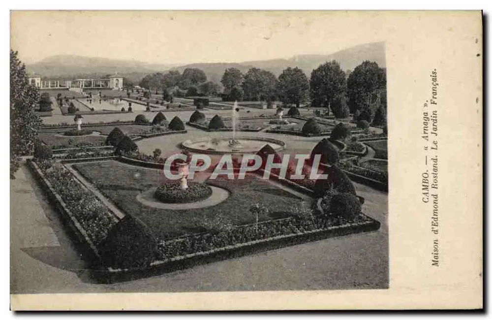 Cambo - « Arraïga » - Jardin d'Edmond Rosland, Maison Française - Vorderseite