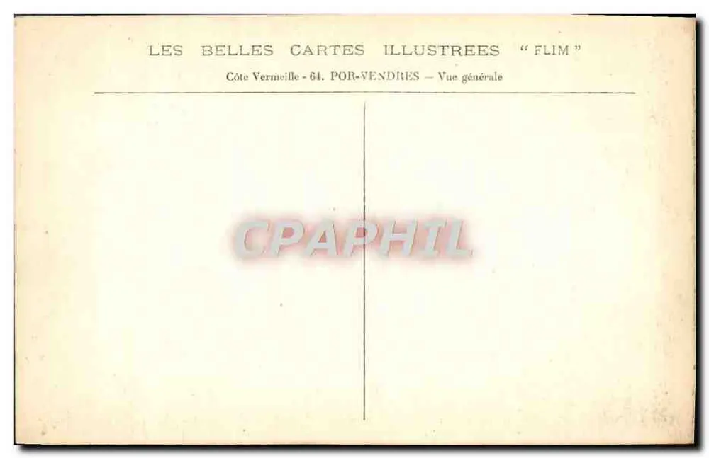 Côte Vermeille - 64. POR-VENDRES — Ogólny widok "FLIM" - Rewers