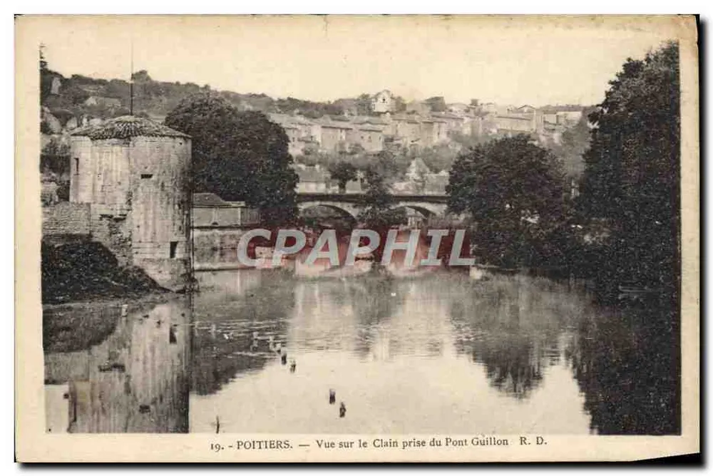Poitiers — Ansicht des Clain vom Pont Guillon — R. D. n°19 - Vorderseite
