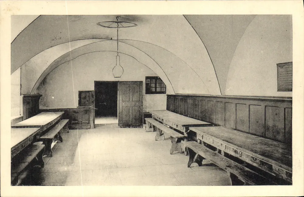 Kloster La Grande Chartreuse — Refektorium der Dienstboten — Ausgabe der Monuments Historiques - Vorderseite