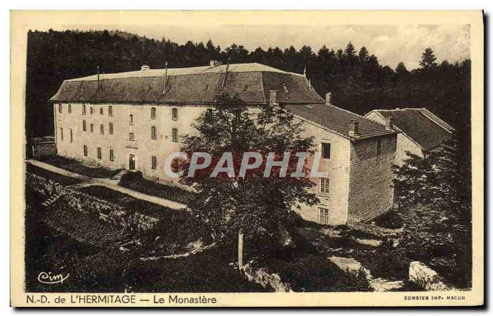 N.-D. de L'HERMITAGE — O Mosteiro — Combier Imp. Macon - Frente