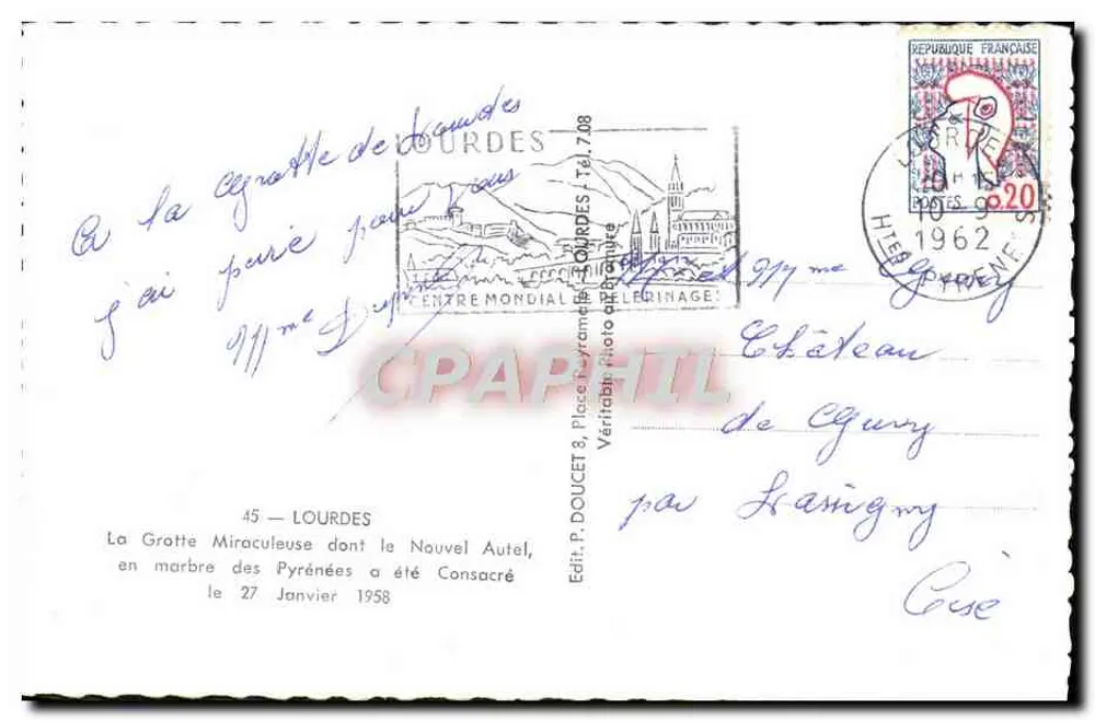 Wunderkammer von Lourdes — Verlag Edlux — Nr. 7.08 - Rückseite