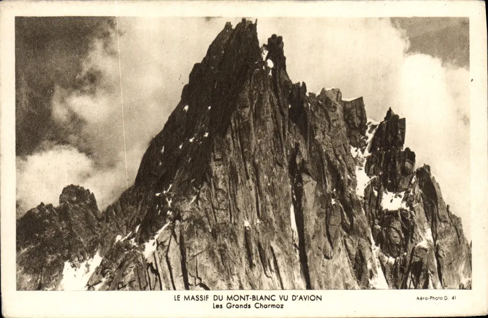 Der Mont-Blanc-Massiv aus der Luft gesehen — Les Grands Charmoz — Aéro-Photo D. 41 - Vorderseite