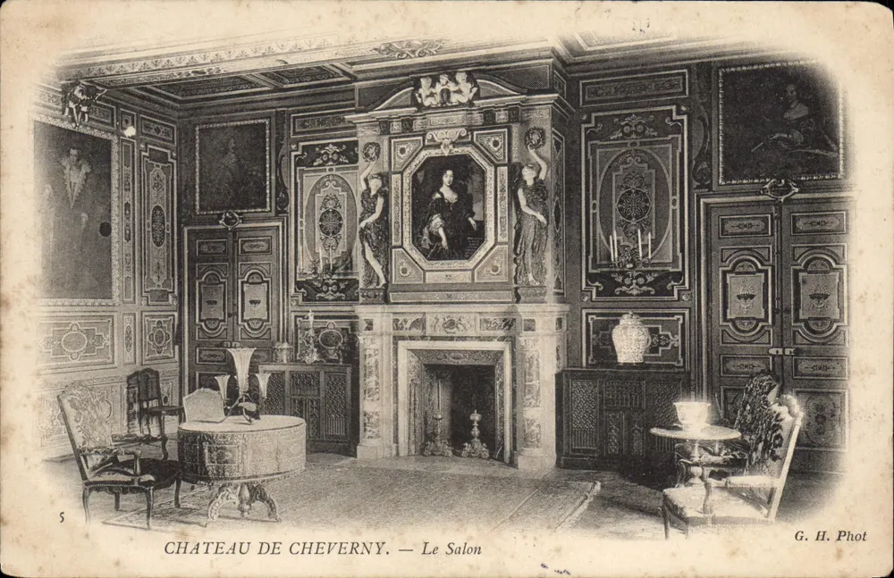 Castelo de Cheverny — O Salão — G. H. Phot - Frente
