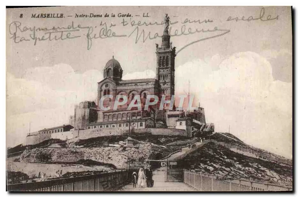 Marselha — Nossa Senhora da Guarda — LL. — Editor LL, n°8 - Frente