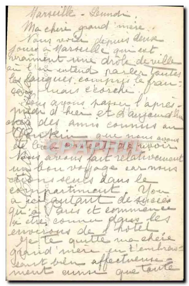 Marselha — Nossa Senhora da Guarda — LL. — Editor LL, n°8 - Verso