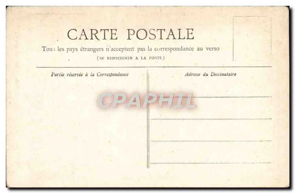 Les Invalides — Paris — Coleção Petit Journal - Verso