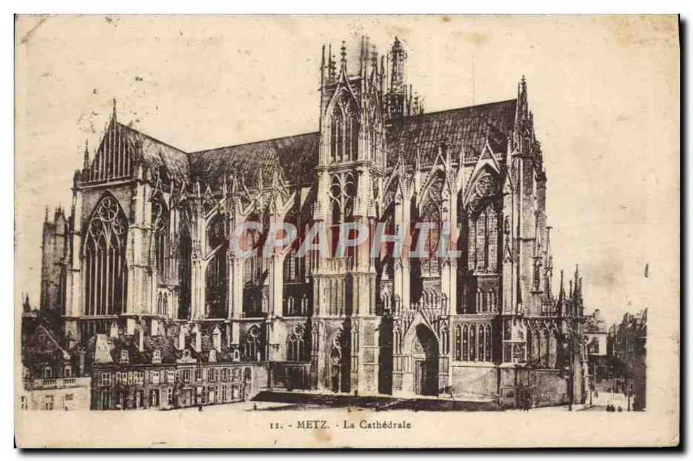 Metz - A Catedral — P. Bonnevie, editor, n°11 - Frente