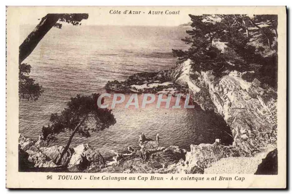 Toulon - Uma Calanque no Cabo Brun - Uma « calenque » no Cabo Brun - Frente