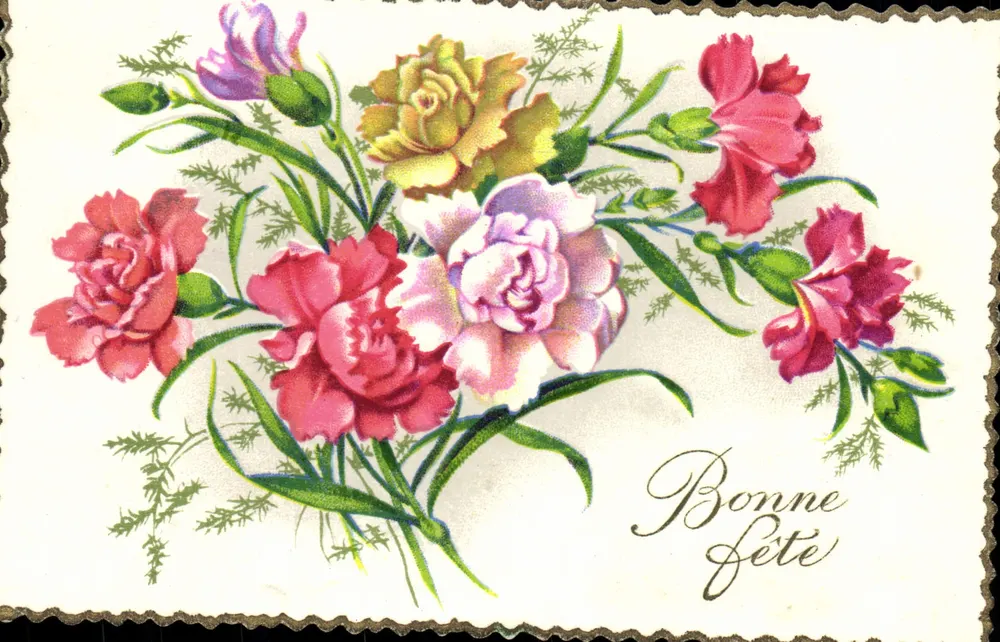 Arranjo de pêssegos — Boa festa — Flores GIL - Frente