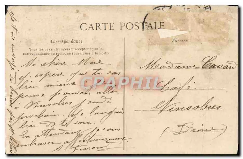 Valence — A Maison des Têtes — Papeterie G. Drouant, Cliché A. L. - Verso