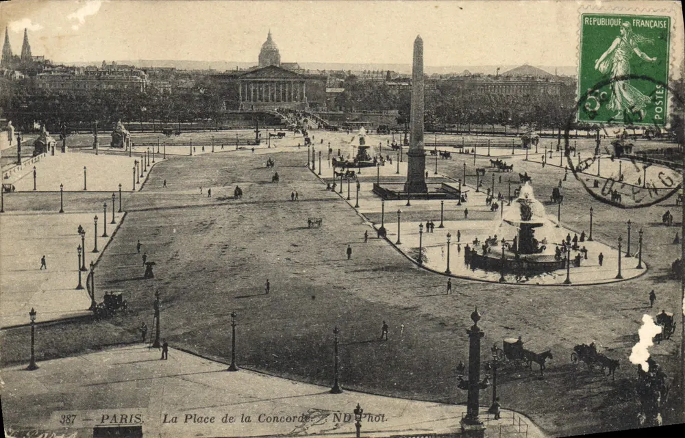 A Place de la Concorde — Paris — ND Fot. n°387 - Frente