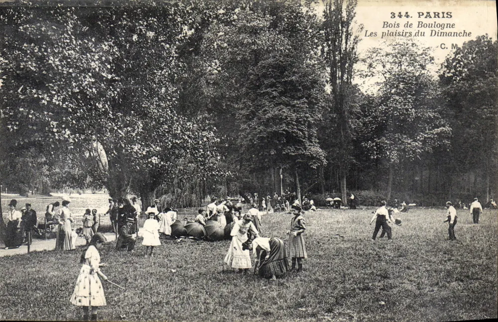 Bois de Boulogne — Die Freuden des Sonntags — C.M. n°344 - Vorderseite