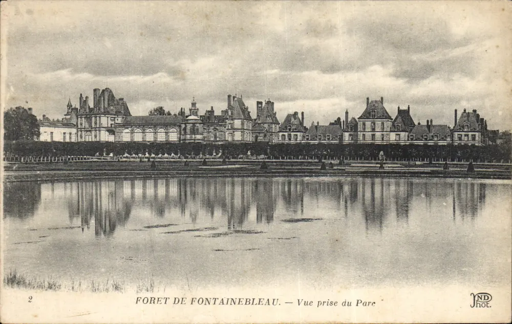 Forêt de Fontainebleau — Ansicht aus dem Park — ND Phot. - Vorderseite