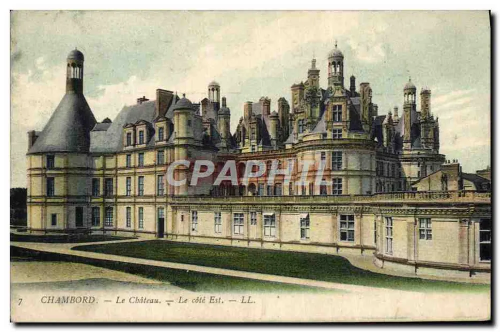 Chambord — O Castelo — O Lado Leste — LL. - Frente