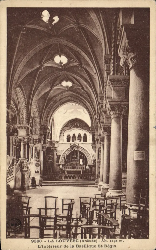 Innenansicht der Basilika Saint-Régis — Louvèze (Ardèche) — Verlag 9360 - Vorderseite