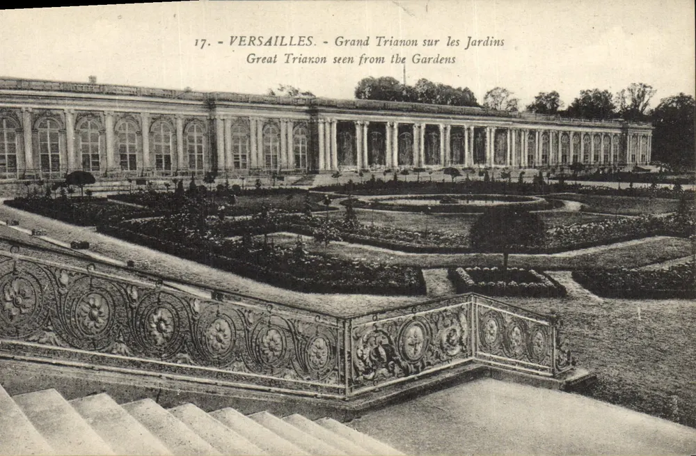 Versailles - Grand Trianon in den Gärten — M. Moreau Édit. Versailles, Nr. 17 - Vorderseite
