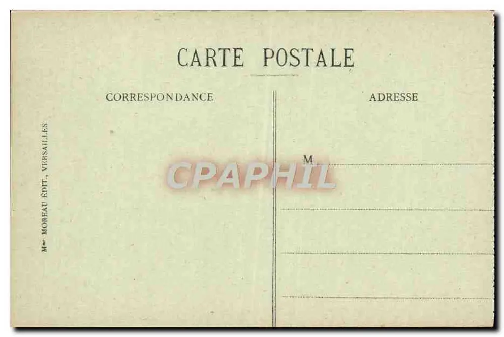 Versailles - Der Park - Tierkampf und Allée des Drei Fontaines - Mme Moreau Édit, Versailles - Rückseite