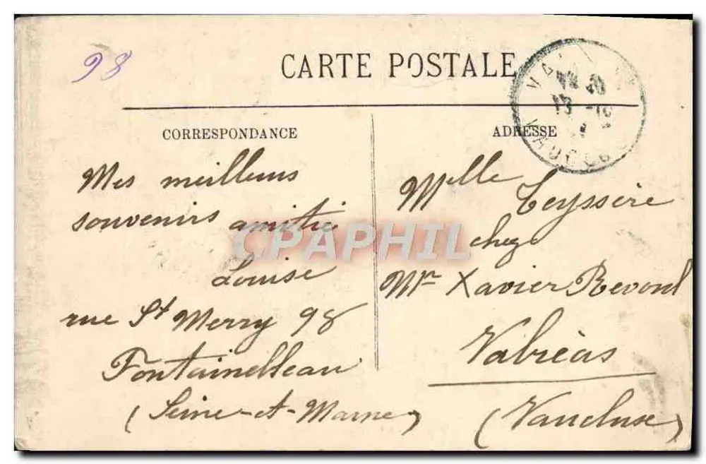 Fontainebleau — Innenraum des Schlosses — Die Thronhalle — LL. - Rückseite