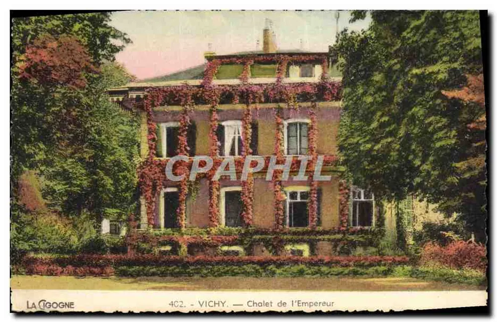 Vichy — Chalet Imperatora — La Cigogne, nr 402 - Awers