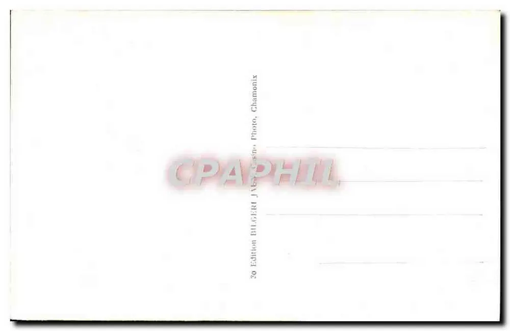Chamonix — Téléphérique du Brévent et les Aiguilles — Édition J. BILGERI - Verso