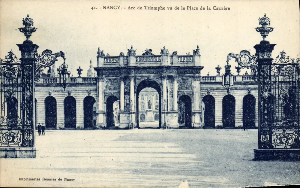 NANCY - Arc de Triomphe vu de la Place de la Carrière — Imprimeries Réunies de Nancy, n°41 - Recto