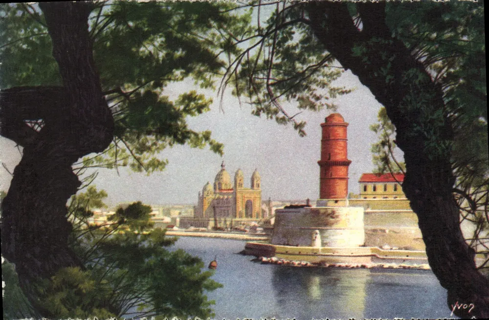 Marseille — Die Kathedrale und das Fort Saint-Jean — Éditions d'Art Yvon - Vorderseite