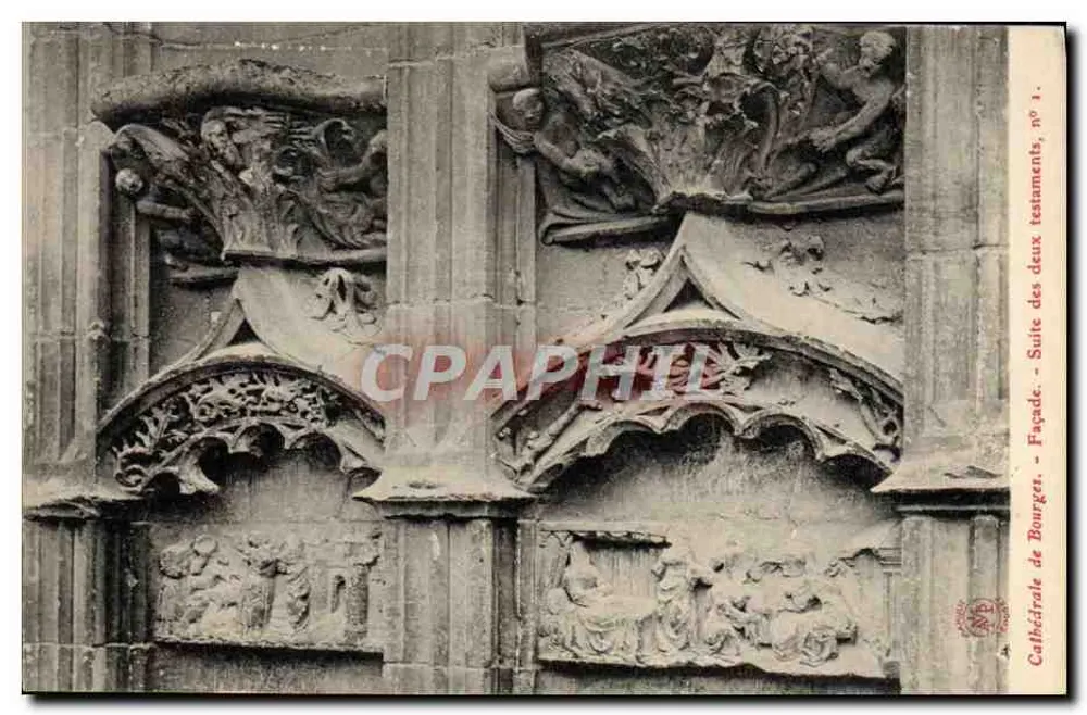 Catedral de Bourges — Fachada — Suite dos dois testamentos, n° 1 - Frente