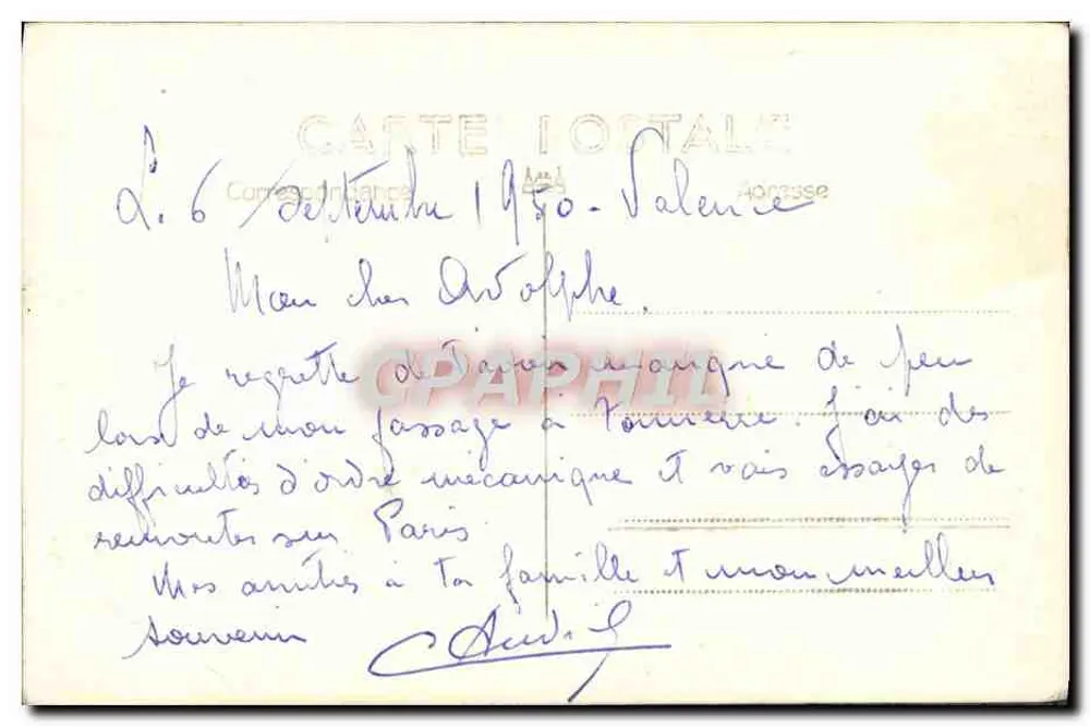 A Dorne em Cheylard - Ardèche — editor S. Toul - Verso