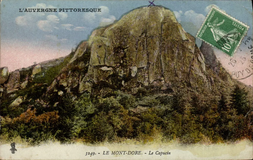 Le Mont-Dore - O Capucino — A Auvergne pitoresca — editor 3249 - Frente
