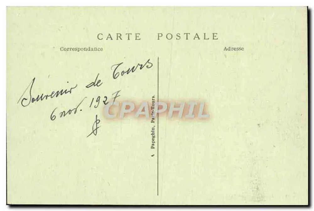 Tours (Loire) — Allgemeiner Blick Richtung St-Cyr von der Kathedrale — A.P. - Rückseite