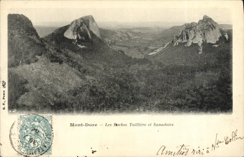 Mont-Dore — Les Roches Tuillières und Sanadoire — B.F. Paris - Vorderseite