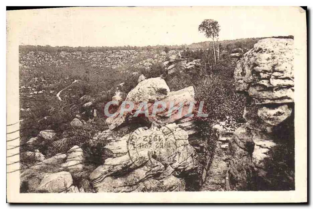 Forêt de Fontainebleau — Felsen und Schluchten von Franchard — Edition Vincent - Vorderseite