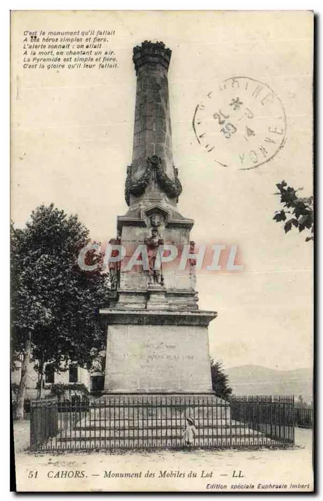 Cahors — Denkmal für die Mobiles des Lots — Sonderausgabe Euphrosine Imbert - Vorderseite
