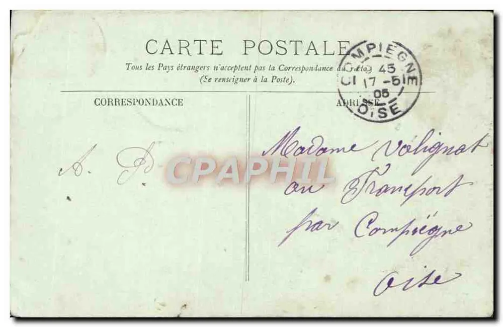 Cheverny — O Castelo — O Portal — LL. - Verso