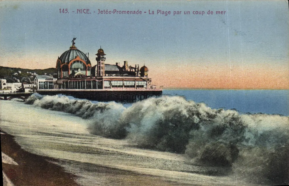 Nice - Jetty-Promenade - Die Küste bei einem Wellenschlag — Edition Oletta, n°145 - Vorderseite