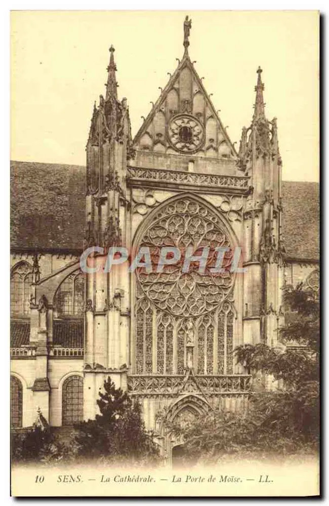 Sens — Die Kathedrale — Die Tür Moses — LL. - Vorderseite