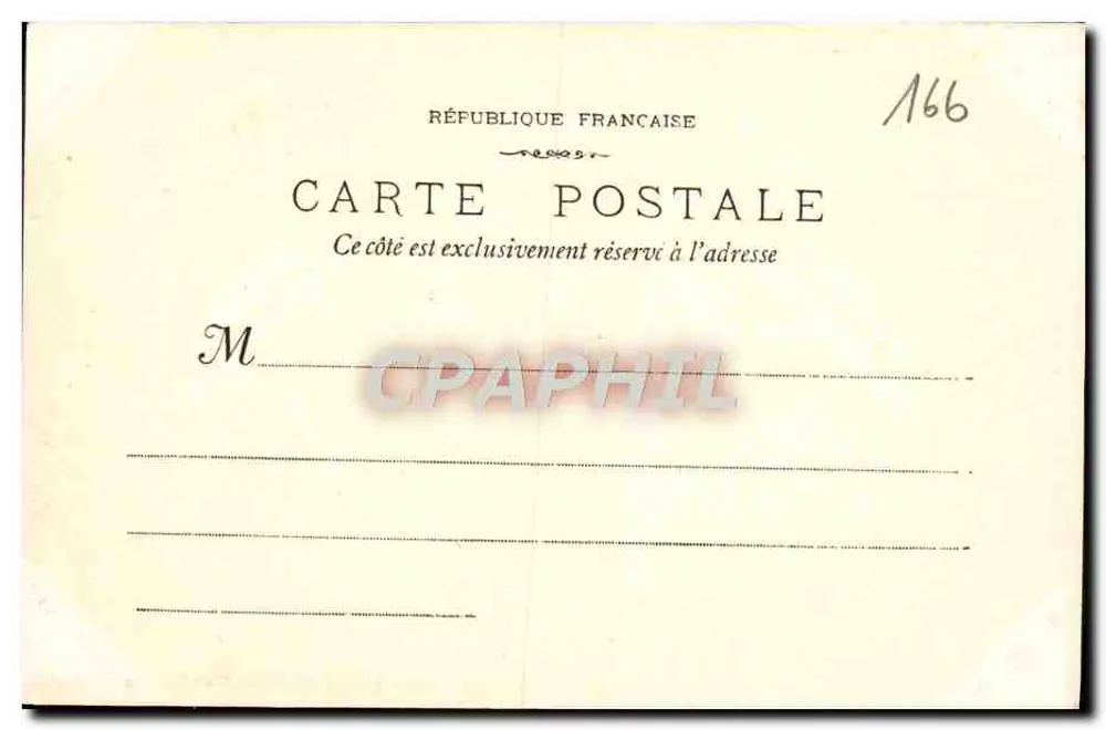 Arles - A Praça da República — fototipia E. Lacour — Marselha - Verso
