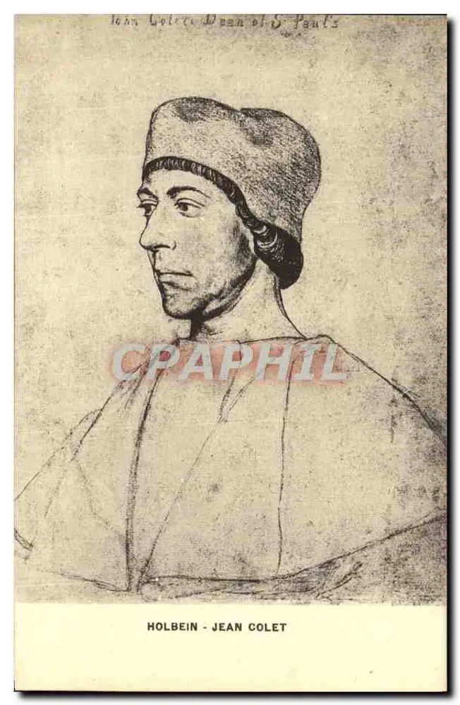 Jean Colet — Retrato por Holbein — Ed. L. A. S., Paris - Frente