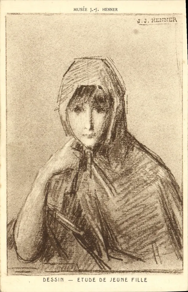 Studie einer jungen Frau — Musée J.-J. Henner — Braun & Cie, Paris - Vorderseite