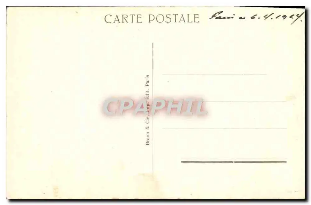 Studie einer jungen Frau — Musée J.-J. Henner — Braun & Cie, Paris - Rückseite