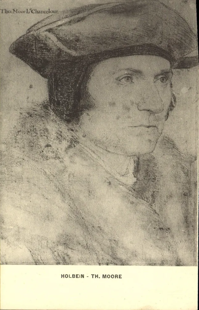 Portret Th. Moore — Kanclerz — autorstwa Holbeina — Wyd. L. A. S., Paryż - Awers