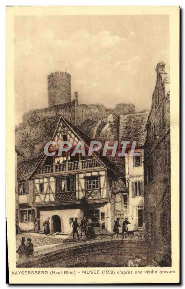 Kaysersberg (Haut-Rhin) - Museum (1593) nach einer alten Holzschnitte - Vorderseite