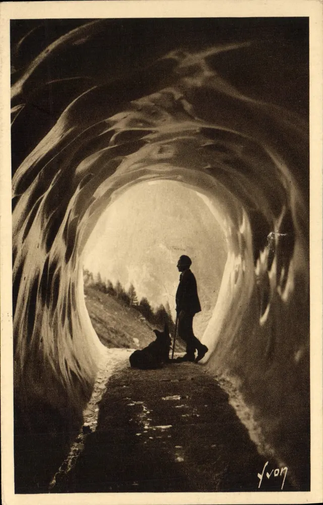Höhle des Bossons-Gletschers — Chamonix-Mont-Blanc — Éditions d'Art Yvon - Vorderseite