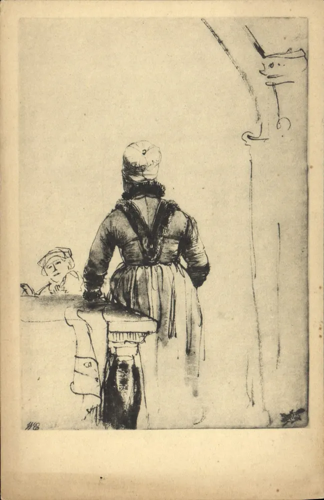 Frau in niederländischem Kleid — Rembrandt-Ausstellung — Teyler's Museum, Haarlem — 1932 - Vorderseite