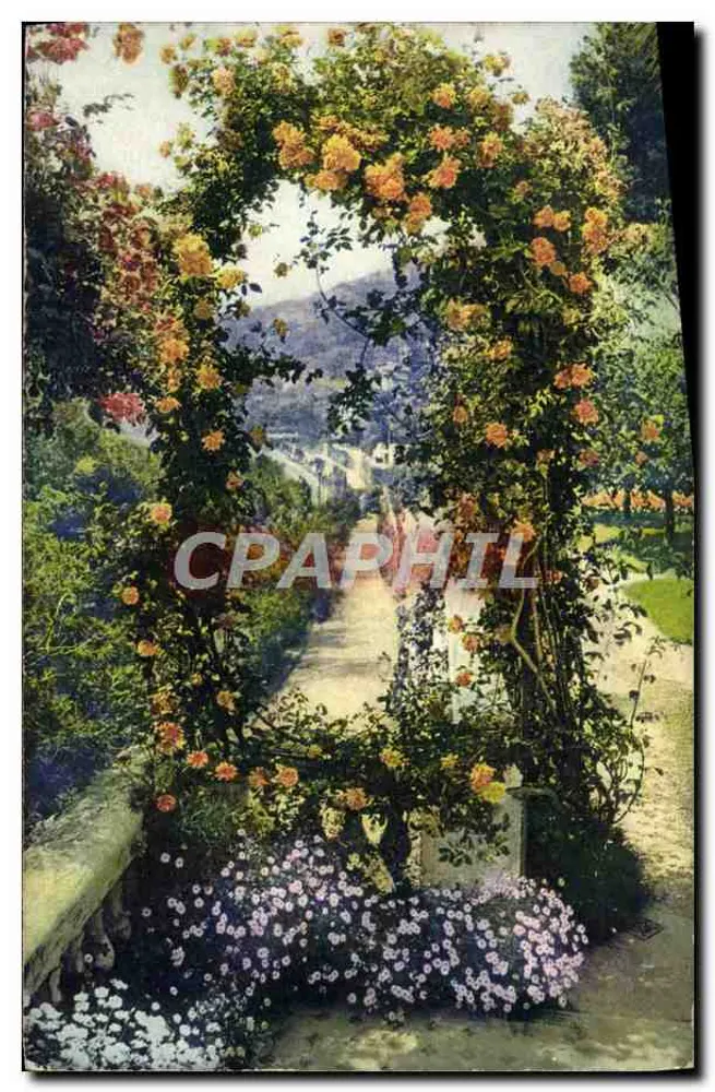Jardim em Flor — A Côte d'Azur — Editor Rostand & Pinaud, n°1011 - Frente