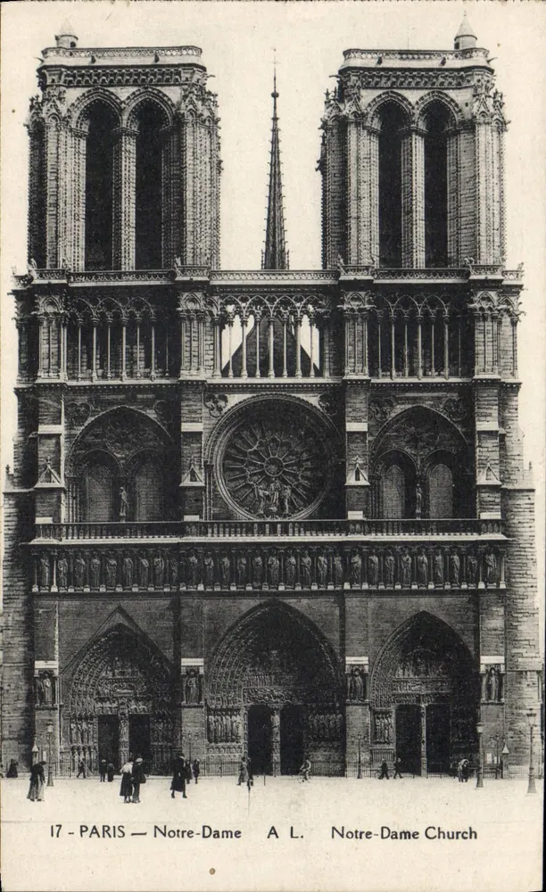 Paris — Notre-Dame — Igreja de Notre-Dame - Frente
