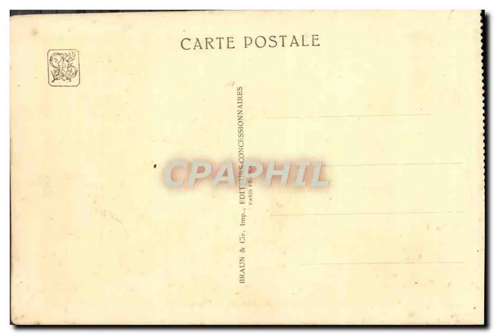 Avenue des Colonies Françaises — Internationale Kolonialausstellung — Verlag BRAUN & Cie, Imp. Paris - Rückseite